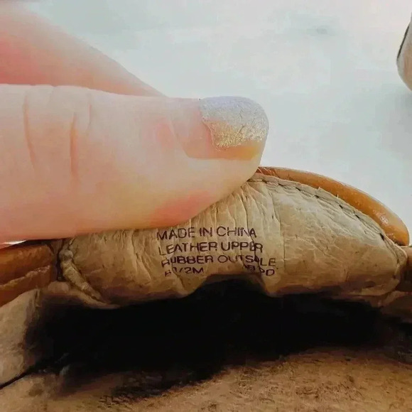 Michael Kors Brown Leather Flats Loafers Gold MK Emblem Women's Size 8.5 - Picture 8 of 11